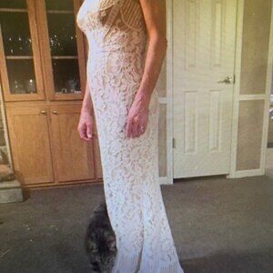 Beautiful full length lined formal dress, Size XS